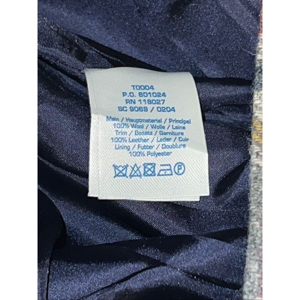 Boden 16L Skirt Wool A-Line Wrap Effect Leather Buckle Multicolored mini skirt - Picture 6 of 7